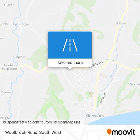 Woolbrook Road map