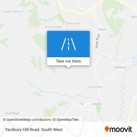 Yardbury Hill Road map