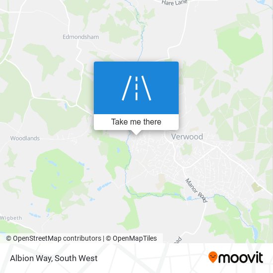 Albion Way map