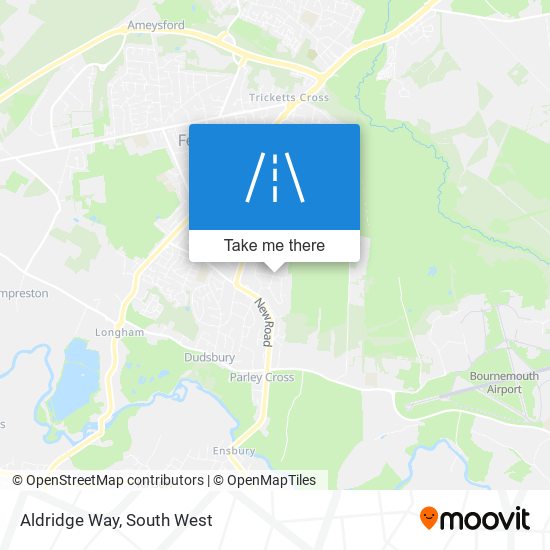 Aldridge Way map