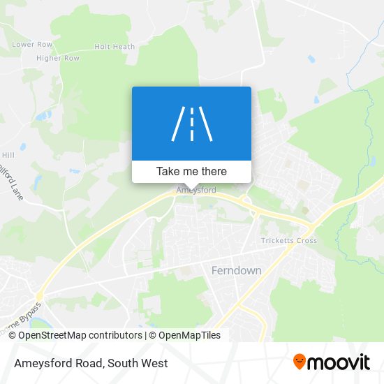 Ameysford Road map