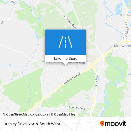Ashley Drive North map