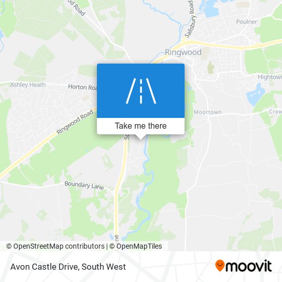 Avon Castle Drive map