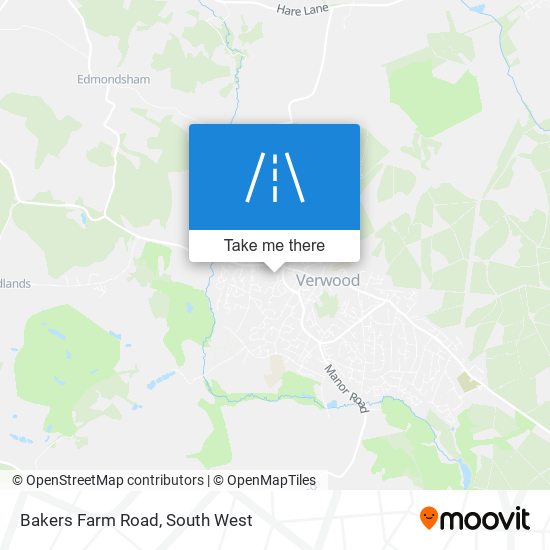 Bakers Farm Road map