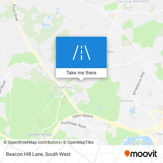 Beacon Hill Lane map