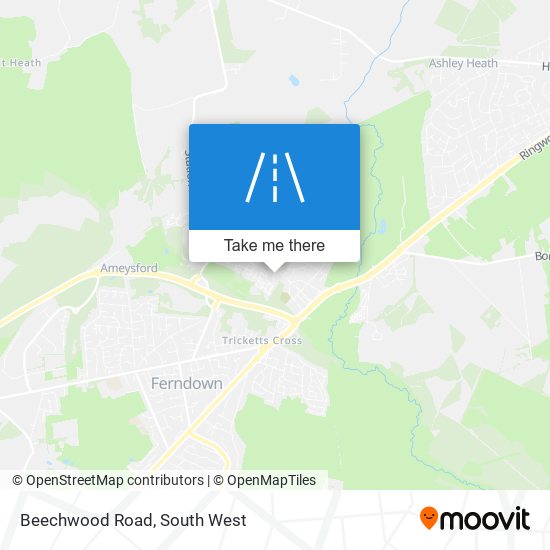 Beechwood Road map