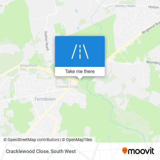 Cracklewood Close map