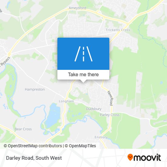 Darley Road map