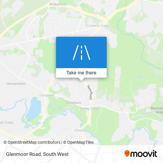 Glenmoor Road map