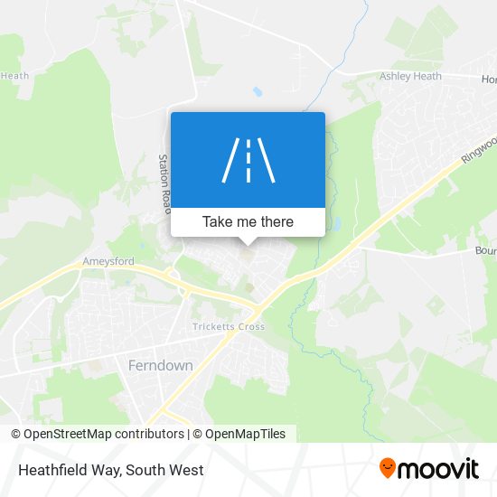 Heathfield Way map