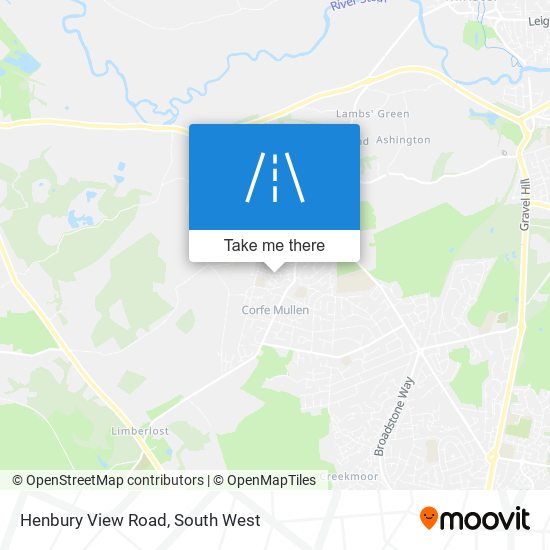 Henbury View Road map