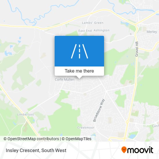 Insley Crescent map