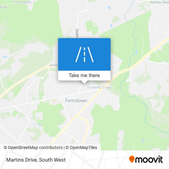 Martins Drive map