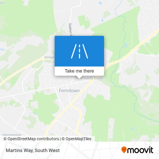 Martins Way map