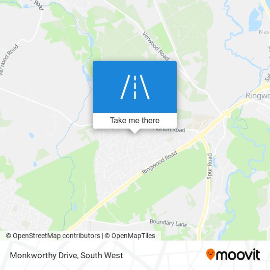 Monkworthy Drive map