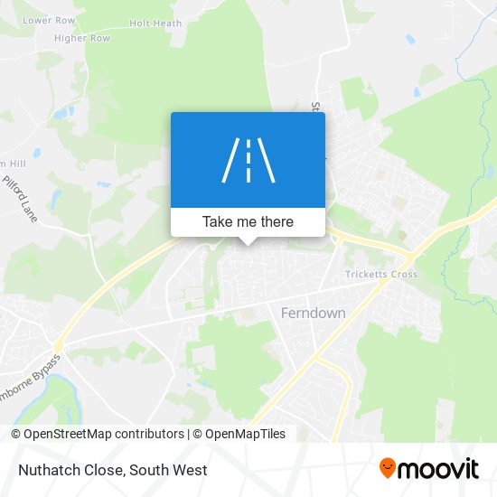 Nuthatch Close map