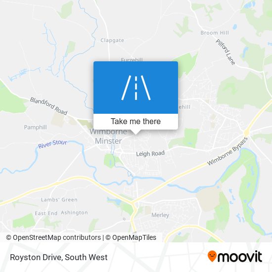 Royston Drive map