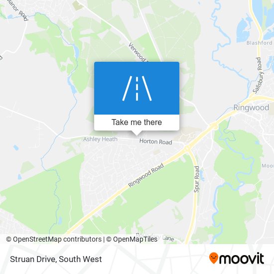 Struan Drive map