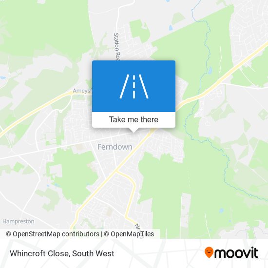 Whincroft Close map