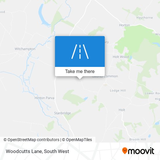Woodcutts Lane map