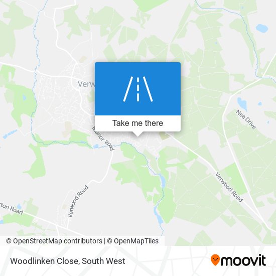 Woodlinken Close map