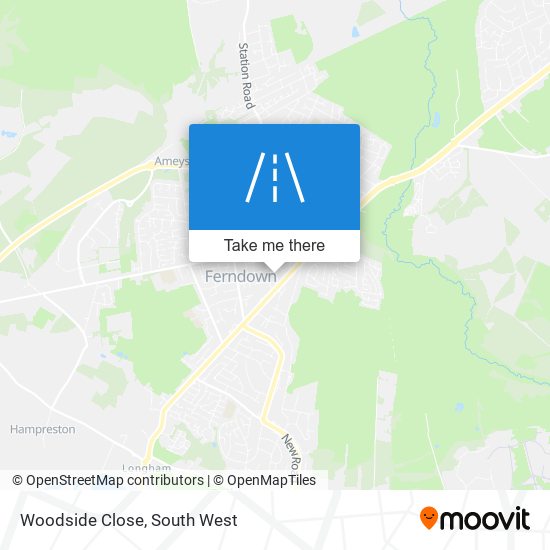 Woodside Close map