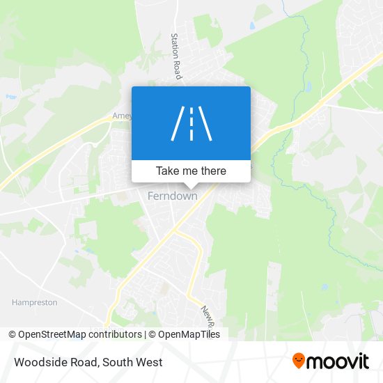 Woodside Road map