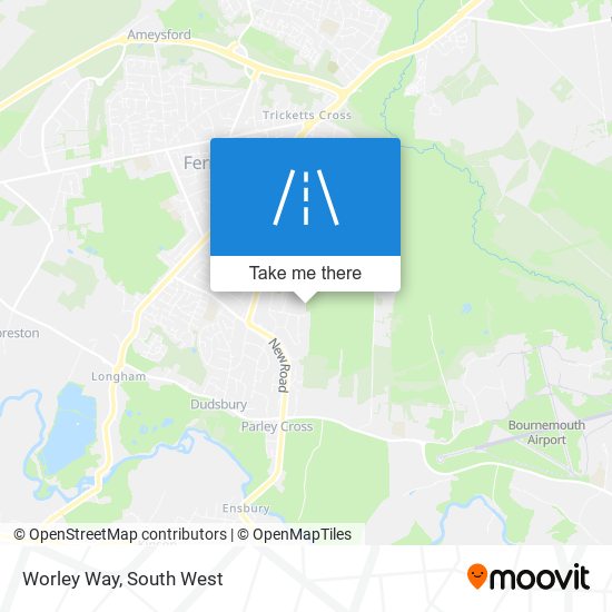 Worley Way map