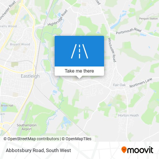 Abbotsbury Road map