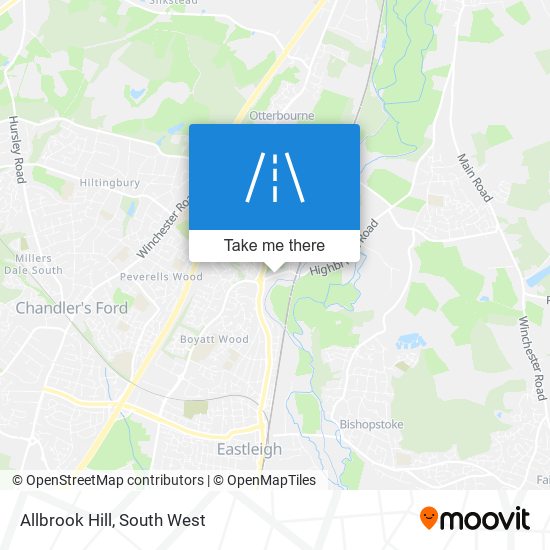 Allbrook Hill map