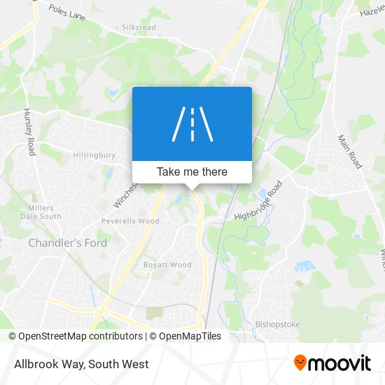 Allbrook Way map