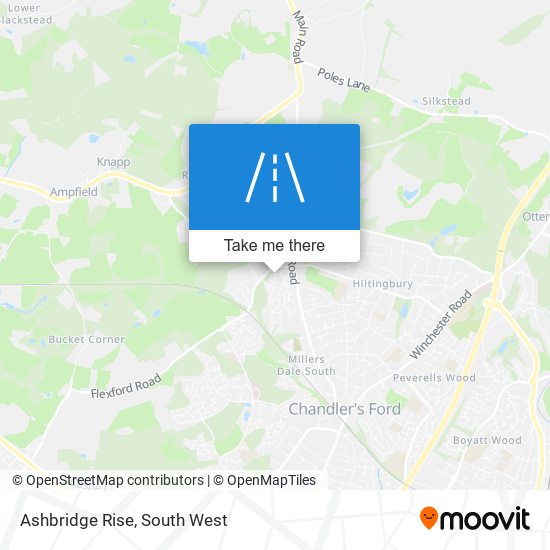 Ashbridge Rise map
