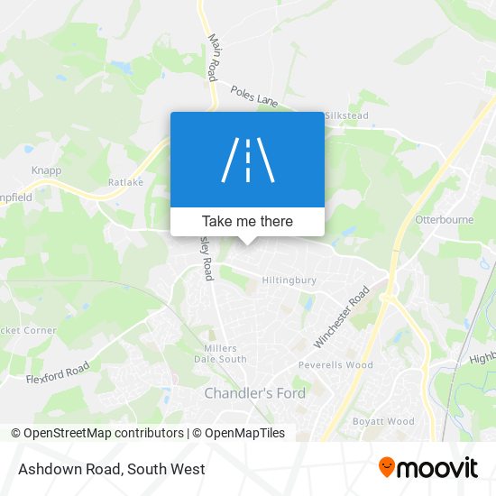 Ashdown Road map