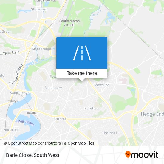 Barle Close map