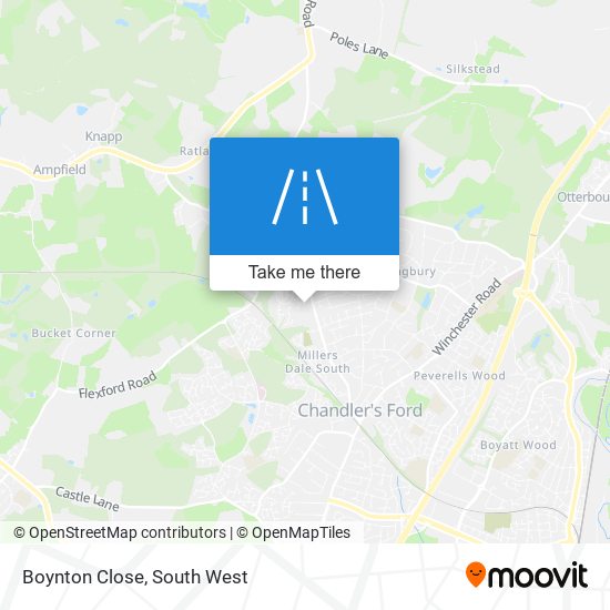 Boynton Close map