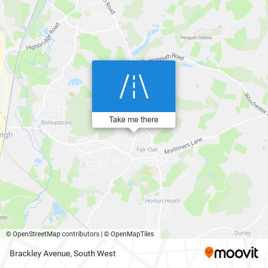 Brackley Avenue map