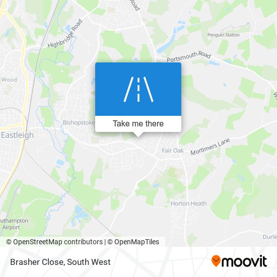 Brasher Close map