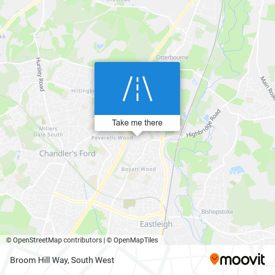 Broom Hill Way map