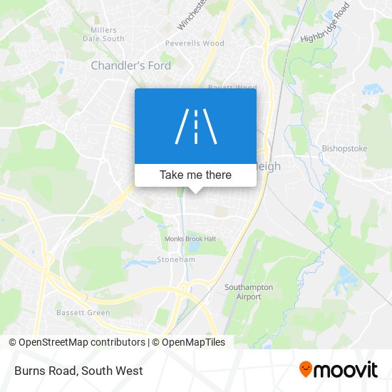 Burns Road map