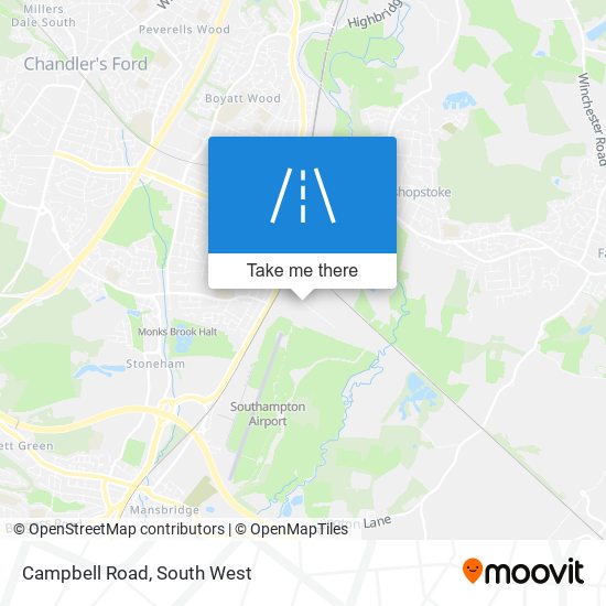 Campbell Road map