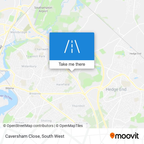 Caversham Close map