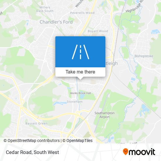 Cedar Road map