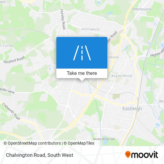 Chalvington Road map