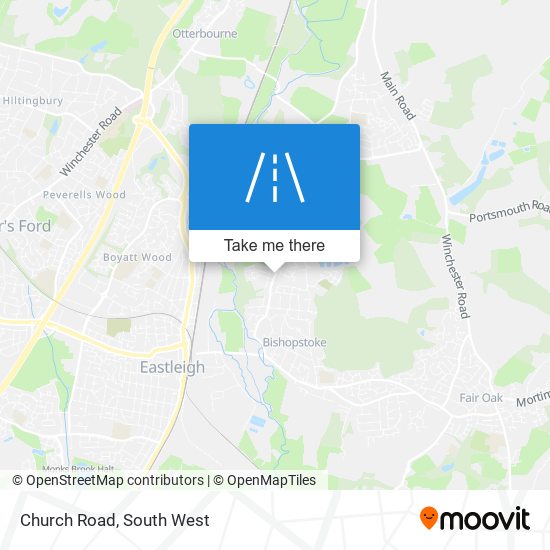 Church Road map