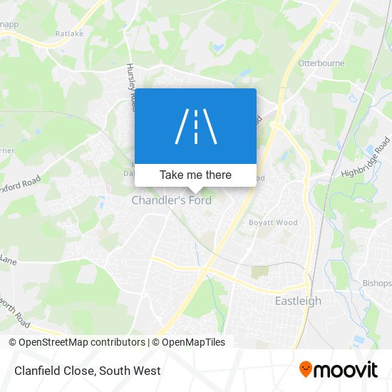 Clanfield Close map