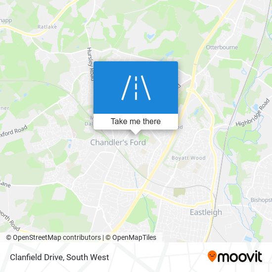 Clanfield Drive map