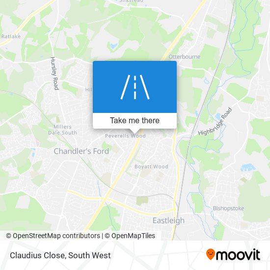 Claudius Close map
