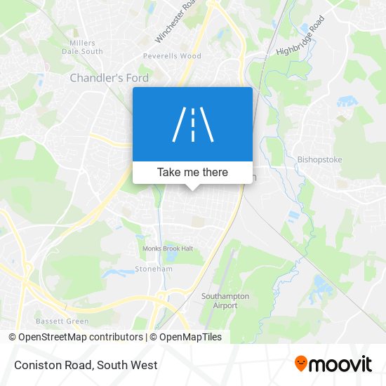 Coniston Road map