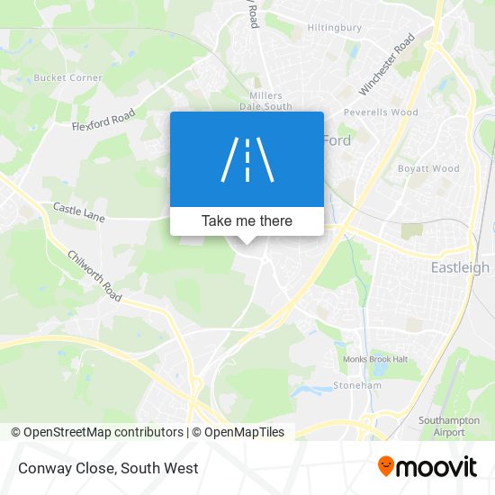 Conway Close map