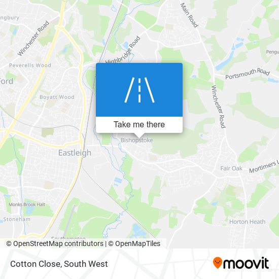 Cotton Close map